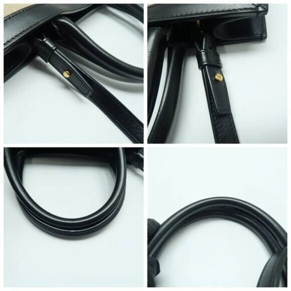 Celine Cabas Brown Canvas Satchel 982-061925 - Picture 7 of 12